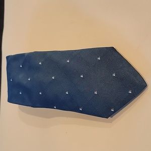 Men's Tie Isaac Zelcer 100% Silk Made in Italy Navy